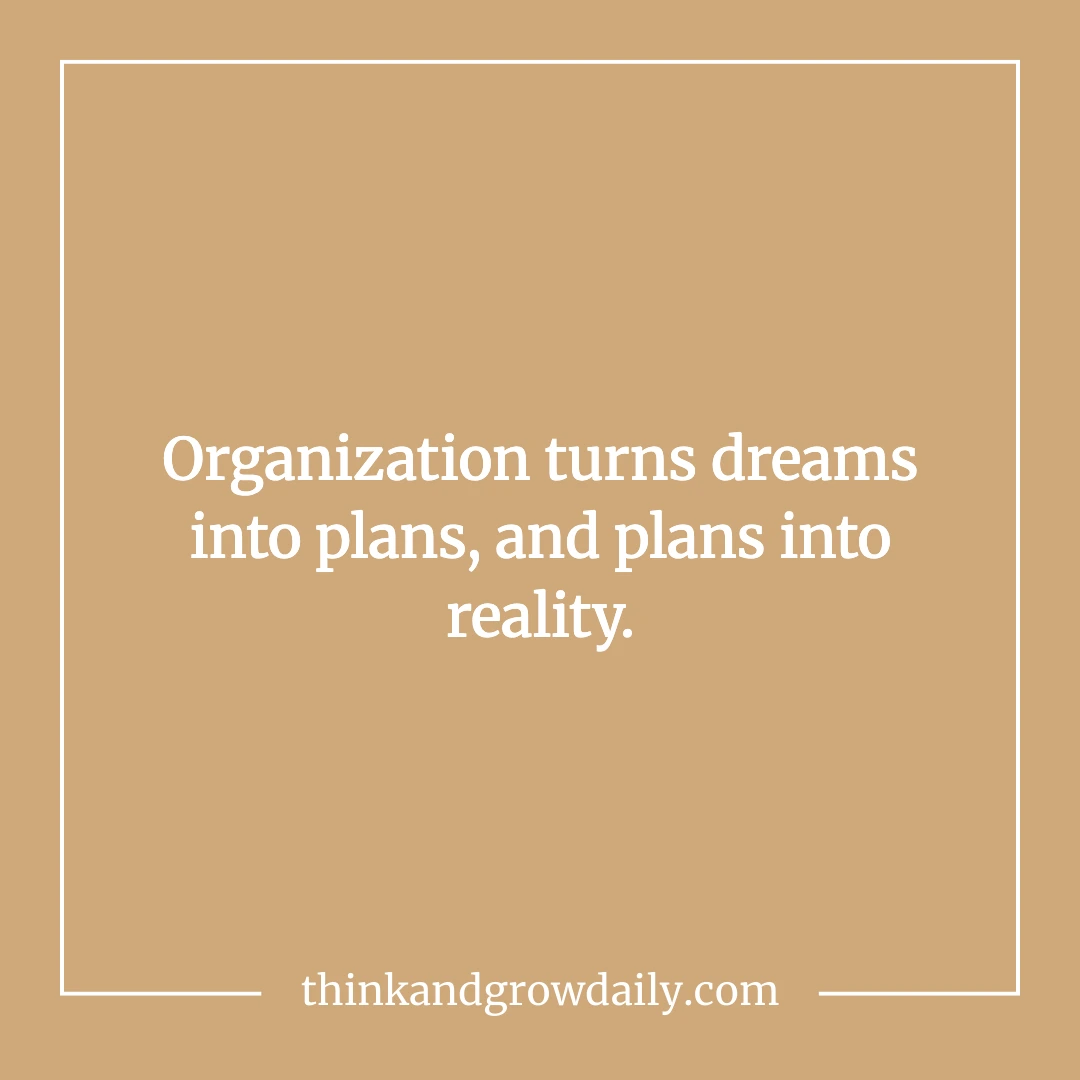 how to organize my life goals