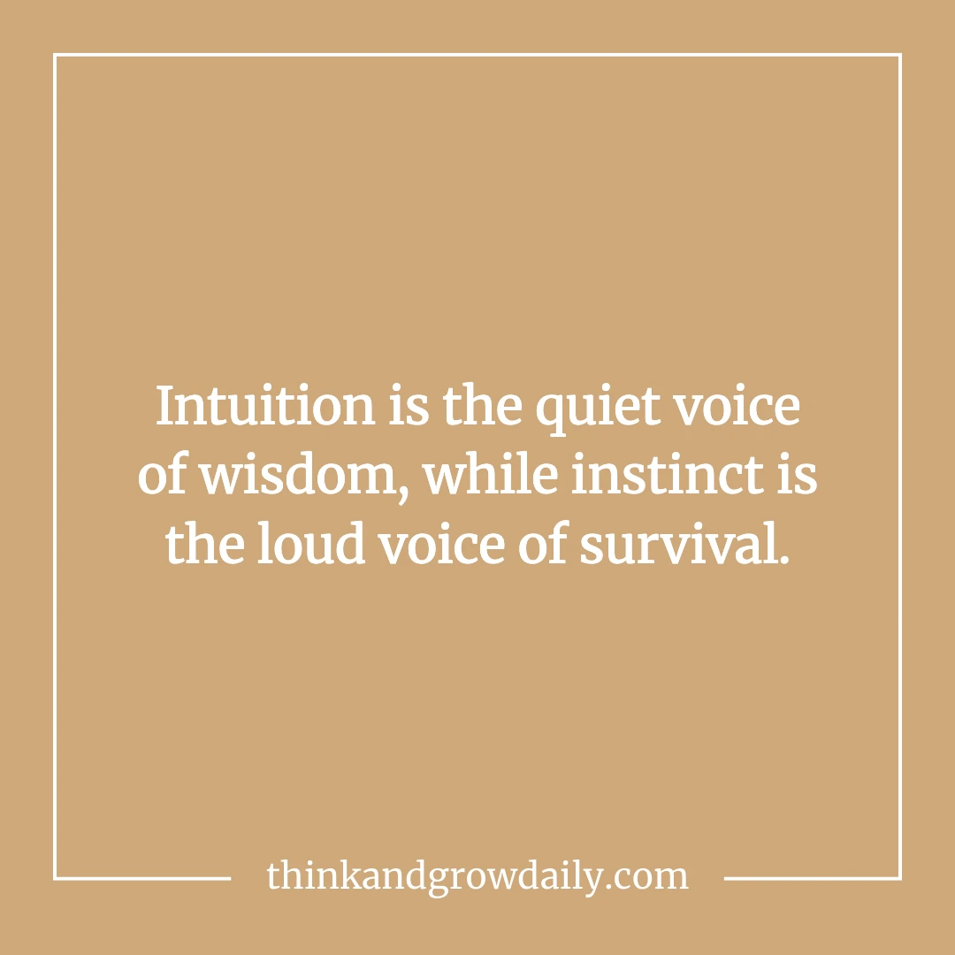 what is the difference between intuition and instinct