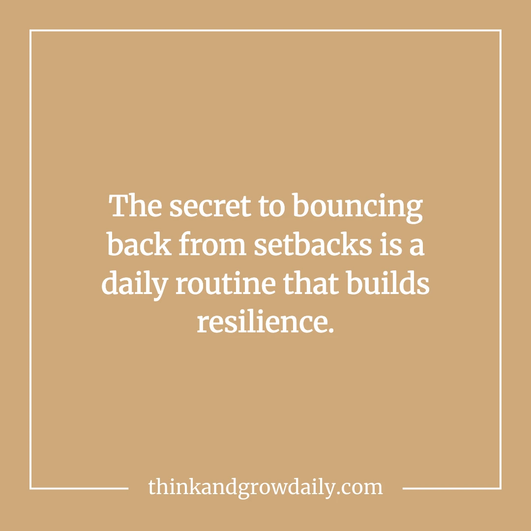 overcome setbacks