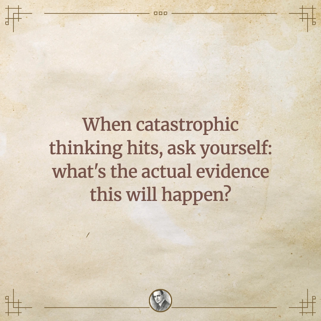 stop catastrophic thinking stop catastrophic thinking