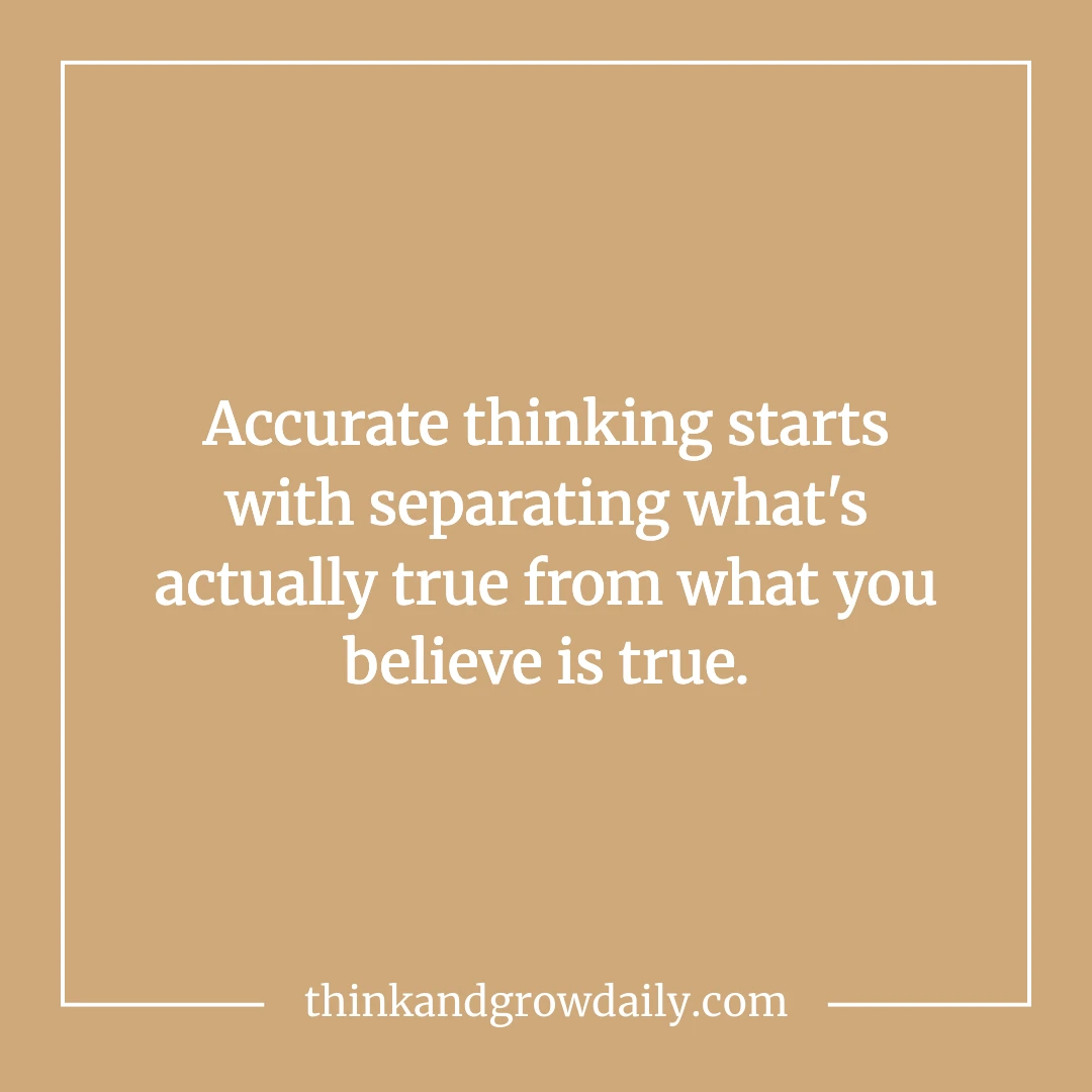 accurate thinking accurate thinking