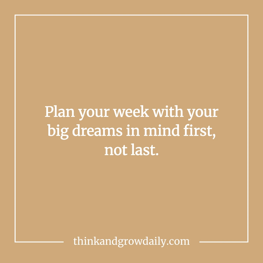 weekly planning weekly planning